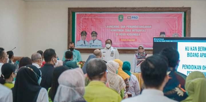Launching Zona Integritas RSUD Kudungga, Wabup Tekankan Sinergitas dan Kerja Sama