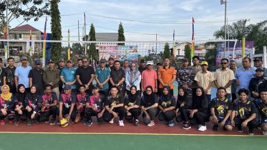 Pembukaan Turnamen Bola Volly Camat Sangkulirang Cup II 2024 (dok: istimewa)