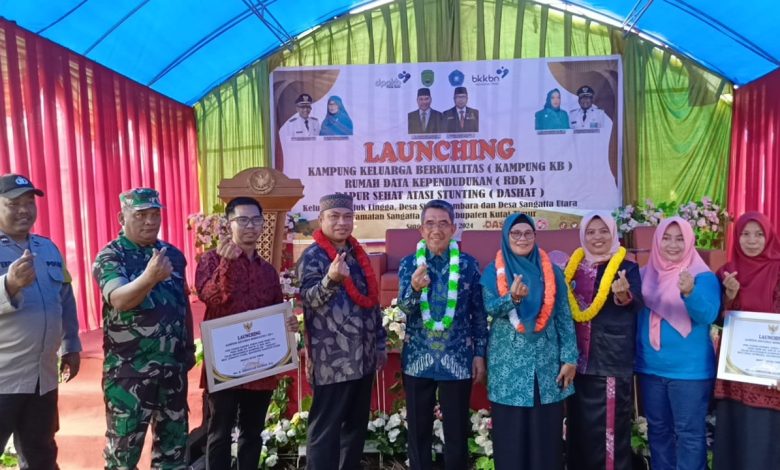 Bupati Kutim Ardiansyah Sulaiman hadir dalam agenda launching Kampung Keluarga Berkualitas (Kampung KB) Rumah Data Kependudukan (RDK) dan Dapur Sehat Atasi Stunting (DAHSAT) (dok: deltamahakam)