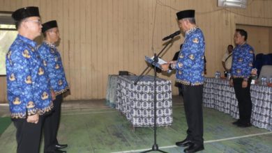Pengukuhan pengurus Korpri Long Mesangat dan Busang di Kutim (ist)