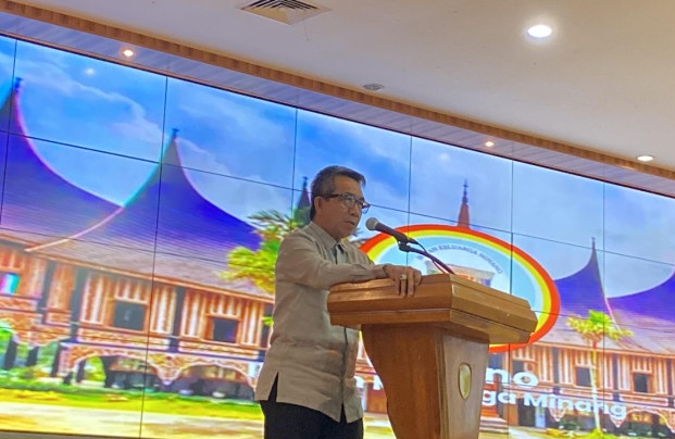 Bupati Ardiansyah Sulaiman saat hadiri kegiatan silaturahmi dan Halal Bi Halal Warga Minang se-Kutim (ist)